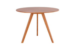 Mesa de Jantar 4 Lugares Redonda Eme - Castanho