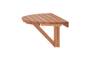 mesa dobravel redonda legno jatoba vista na diagonal em fundo infinito