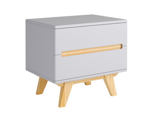 Mesa de Cabeceira com Gavetas Panteon - Off White
