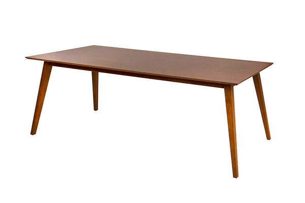 mesa madeira de jantar 8 lugares lotus caramelo vista superior