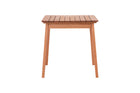 mesa para cozinha 4 lugares garden castanheira em fundo infinito visto de frente