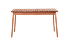 mesa para cozinha 6 lugares garden castanheira em fundo infinito visto de frente