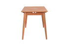 mesa rustica 6 lugares garden castanheira em fundo infinito visto de lado