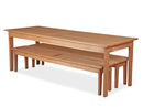 mesa para área externa churrasqueira 220 cm bertioga jatobá com 2 bancos bertioga 200 cm embaixo da mesa