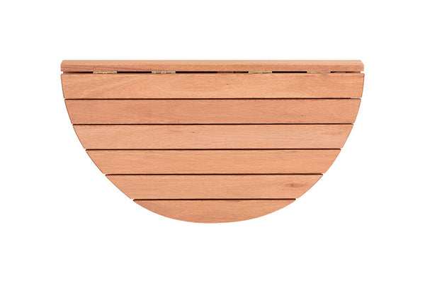 mesa pequena para cozinha dobrável de parede legno jatobá em fundo infinito dobrada