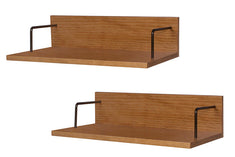 prateleira para quarto de parede pequena kit com 2 sabor caseiro nozes vistas na diagonal