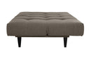 sofa confortavel cama denver marrom visto de lado visto como cama
