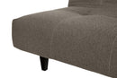 sofa de 3 lugares cama denver marrom mostrando parte do assento e pe