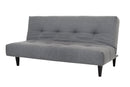 sofa reclinavel cama denver cinza visto na diagonal em forma de sofa