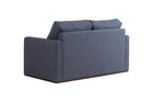 sofa 2 lugares cama vira grafite visto de trás em fundo branco