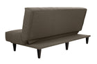 sofa cama 3 lugares denver marrom visto de tras como sofa