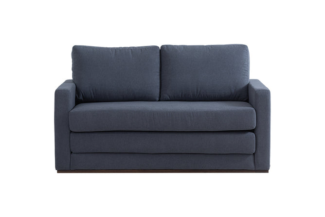 sofa cama casal vira grafite visto de frente como sofa